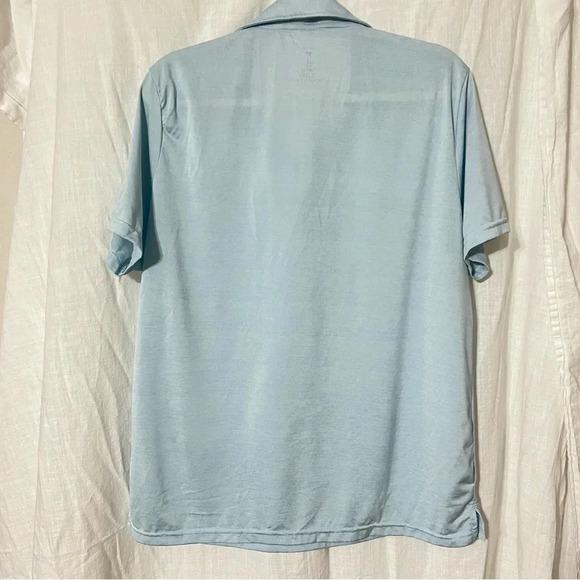 Men’s Coastal Swell UPF+50 Sun Protection Polo Shirt Beach Wear Fun in t… - Picture 4 of 7